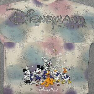 Disneyland Paris 100 Years of Wonder Spirit Jersey-Pastels/Silver-Unisex XL